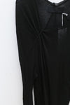 Marc Le Bihan Shoulder Fastest Long -sleeved Dress 2865 Black